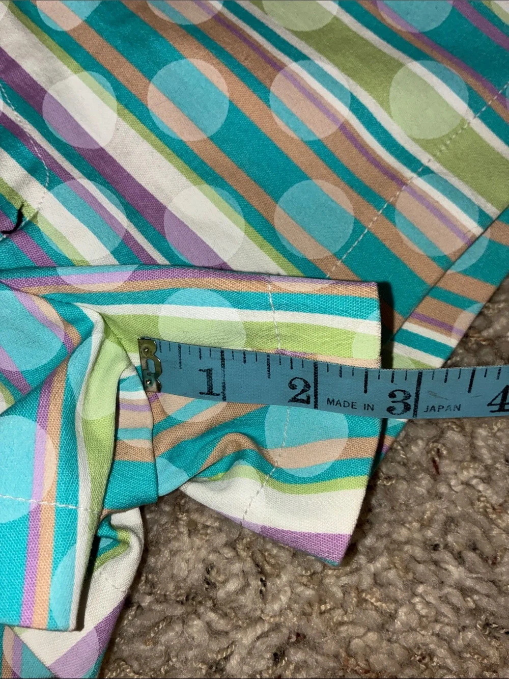 GUESS Striped Pastel Cotton Blend Women's Shorts